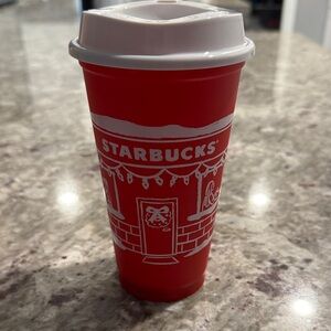 NEW- Starbucks 2025 Red Cup Day with White Lid